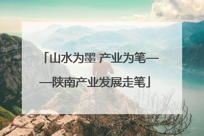 山水为墨 产业为笔——陕南产业发展走笔