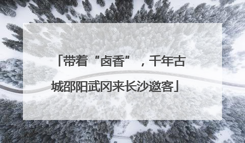 带着“卤香”，千年古城邵阳武冈来长沙邀客