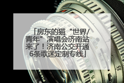 房东的猫“世界/青年”演唱会济南站来了！济南公交开通6条歌迷定制专线