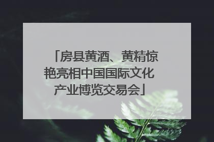 房县黄酒、黄精惊艳亮相中国国际文化产业博览交易会