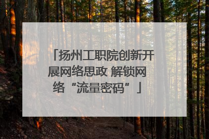扬州工职院创新开展网络思政 解锁网络“流量密码”