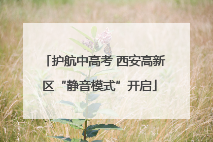 护航中高考 西安高新区“静音模式”开启