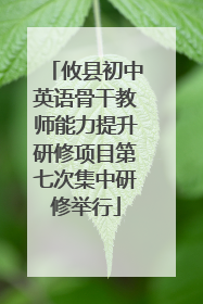 攸县初中英语骨干教师能力提升研修项目第七次集中研修举行