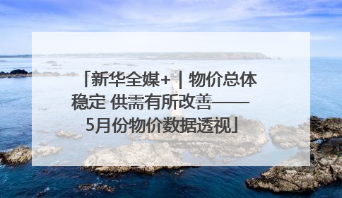 新华全媒+｜物价总体稳定 供需有所改善——5月份物价数据透视