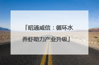 昭通威信：循环水养虾助力产业升级