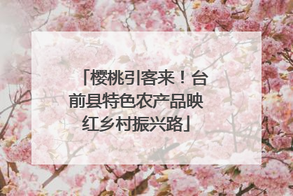 樱桃引客来!台前县特色农产品映红乡村振兴路