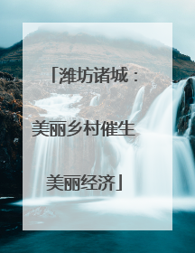 潍坊诸城：美丽乡村催生美丽经济
