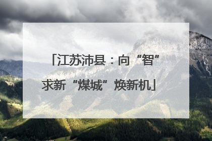 江苏沛县：向“智”求新“煤城”焕新机