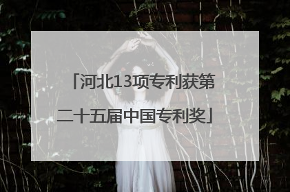 河北13项专利获第二十五届中国专利奖