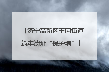 济宁高新区王因街道筑牢遗址“保护墙”