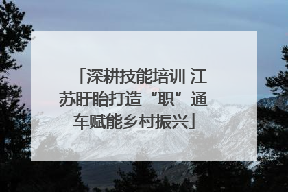 深耕技能培训 江苏盱眙打造“职”通车赋能乡村振兴