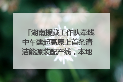 湖南援藏工作队牵线中车建起高原上首条清洁能源装配产线，本地大学生成车间检验员