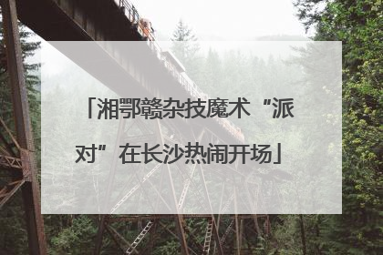 湘鄂赣杂技魔术“派对”在长沙热闹开场