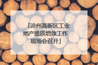 漳州高新区工业地产提质增效工作现场会召开