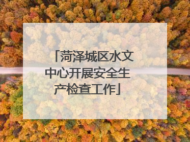 菏泽城区水文中心开展安全生产检查工作