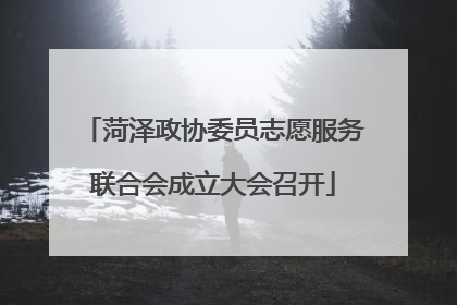 菏泽政协委员志愿服务联合会成立大会召开