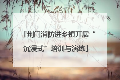 荆门消防进乡镇开展“沉浸式”培训与演练
