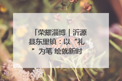 荣耀淄博｜沂源县东里镇：以“礼”为笔 绘就新时代乡风文明画卷