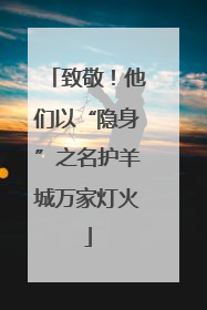 致敬！他们以“隐身”之名护羊城万家灯火