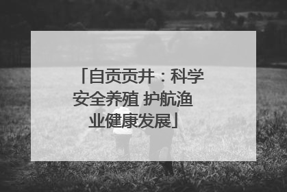 自贡贡井：科学安全养殖 护航渔业健康发展