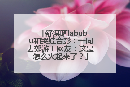 舒淇晒labubu和哭娃合影：一同去郊游！网友：这是怎么火起来了？