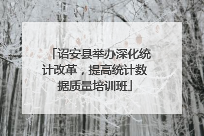 诏安县举办深化统计改革，提高统计数据质量培训班
