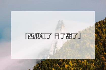 西瓜红了 日子甜了