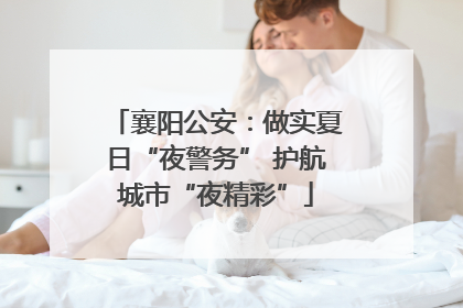 襄阳公安：做实夏日“夜警务” 护航城市“夜精彩”