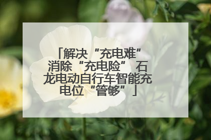 解决“充电难” 消除“充电险” 石龙电动自行车智能充电位“管够”