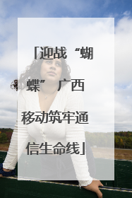 迎战“蝴蝶” 广西移动筑牢通信生命线