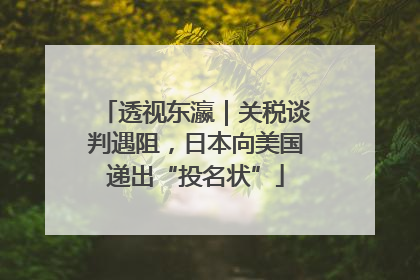 透视东瀛｜关税谈判遇阻，日本向美国递出“投名状”