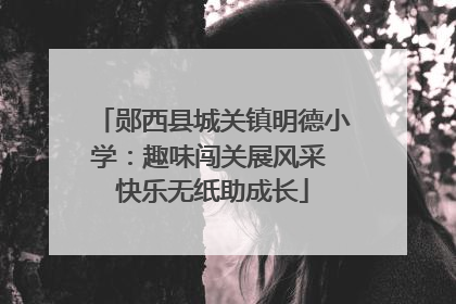 郧西县城关镇明德小学：趣味闯关展风采 快乐无纸助成长