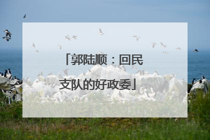 郭陆顺：回民支队的好政委