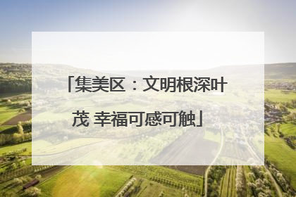 集美区：文明根深叶茂 幸福可感可触