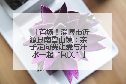 首场！淄博市沂源县南鲁山镇：亲子定向赛让爱与汗水一起“闯关”