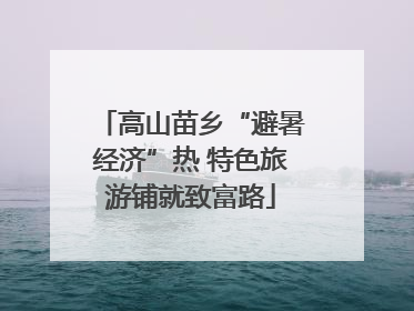 高山苗乡“避暑经济”热 特色旅游铺就致富路