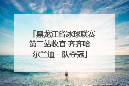 黑龙江省冰球联赛第二站收官 齐齐哈尔兰迪一队夺冠
