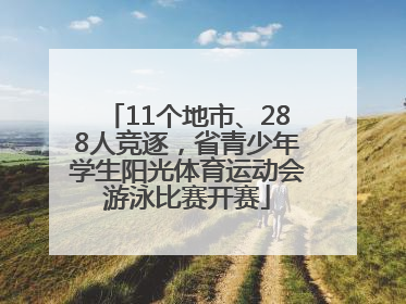 11个地市、288人竞逐，省青少年学生阳光体育运动会游泳比赛开赛