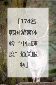 174名韩国游客体验“中国速度”通关服务