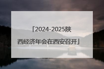 2024-2025陕西经济年会在西安召开