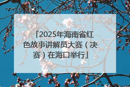2025年海南省红色故事讲解员大赛（决赛）在海口举行