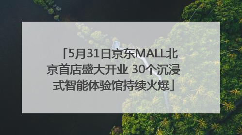 5月31日京东MALL北京首店盛大开业 30个沉浸式智能体验馆持续火爆
